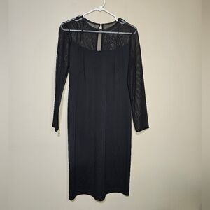 Marina by Marina Bresler Dress Women's Size 10 Black Classic Formal City LBD